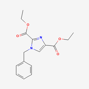 molecular formula C16H18N2O4 B6462357 2,4-diethyl 1-benzyl-1H-imidazole-2,4-dicarboxylate CAS No. 2549064-62-0