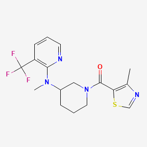 N-methyl-N-[1-(4-methyl-1,3-thiazole-5-carbonyl)piperidin-3-yl]-3-(trifluoromethyl)pyridin-2-amine