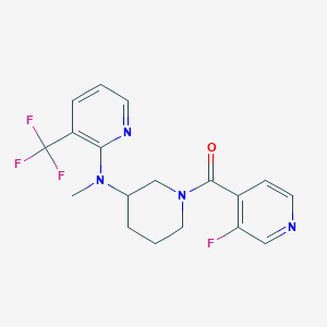 N-[1-(3-fluoropyridine-4-carbonyl)piperidin-3-yl]-N-methyl-3-(trifluoromethyl)pyridin-2-amine