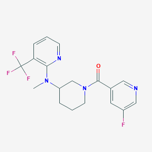 N-[1-(5-fluoropyridine-3-carbonyl)piperidin-3-yl]-N-methyl-3-(trifluoromethyl)pyridin-2-amine