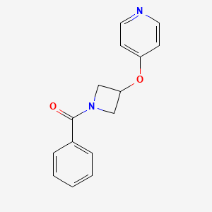 molecular formula C15H14N2O2 B6462404 4-[(1-benzoylazetidin-3-yl)oxy]pyridine CAS No. 2549029-20-9