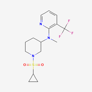 N-[1-(cyclopropanesulfonyl)piperidin-3-yl]-N-methyl-3-(trifluoromethyl)pyridin-2-amine