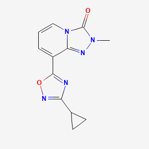 8-(3-cyclopropyl-1,2,4-oxadiazol-5-yl)-2-methyl-2H,3H-[1,2,4]triazolo[4,3-a]pyridin-3-one