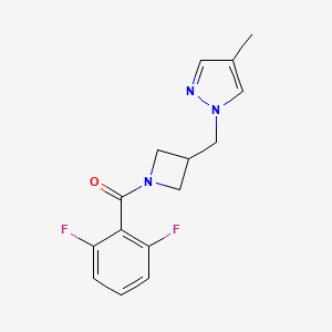 1-{[1-(2,6-difluorobenzoyl)azetidin-3-yl]methyl}-4-methyl-1H-pyrazole