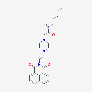 molecular formula C25H32N4O3 B6462448 2-[4-(2-{2,4-dioxo-3-azatricyclo[7.3.1.0^{5,13}]trideca-1(13),5,7,9,11-pentaen-3-yl}ethyl)piperazin-1-yl]-N-pentylacetamide CAS No. 2548977-56-4