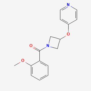 4-{[1-(2-methoxybenzoyl)azetidin-3-yl]oxy}pyridine