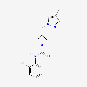 N-(2-chlorophenyl)-3-[(4-methyl-1H-pyrazol-1-yl)methyl]azetidine-1-carboxamide