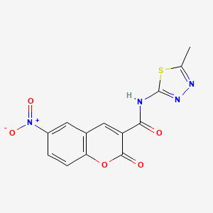 N-(5-methyl-1,3,4-thiadiazol-2-yl)-6-nitro-2-oxo-2H-chromene-3-carboxamide