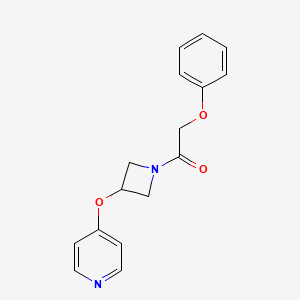 2-phenoxy-1-[3-(pyridin-4-yloxy)azetidin-1-yl]ethan-1-one