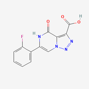 molecular formula C12H7FN4O3 B6462722 6-(2-fluorophenyl)-4-oxo-4H,5H-[1,2,3]triazolo[1,5-a]pyrazine-3-carboxylic acid CAS No. 2549038-10-8