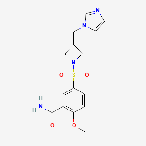 5-({3-[(1H-imidazol-1-yl)methyl]azetidin-1-yl}sulfonyl)-2-methoxybenzamide