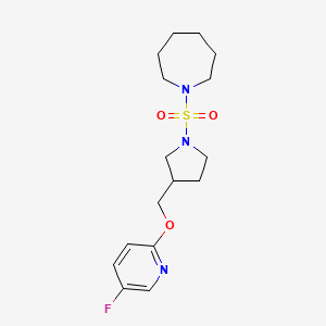 1-[(3-{[(5-fluoropyridin-2-yl)oxy]methyl}pyrrolidin-1-yl)sulfonyl]azepane