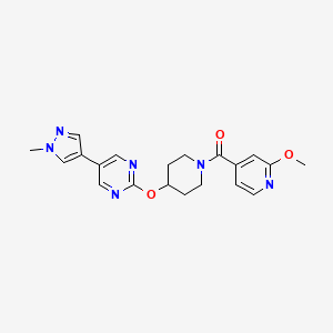 2-{[1-(2-methoxypyridine-4-carbonyl)piperidin-4-yl]oxy}-5-(1-methyl-1H-pyrazol-4-yl)pyrimidine