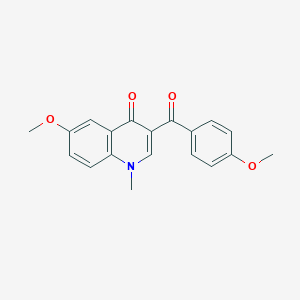 6-methoxy-3-(4-methoxybenzoyl)-1-methyl-1,4-dihydroquinolin-4-one