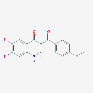 6,7-difluoro-3-(4-methoxybenzoyl)-1,4-dihydroquinolin-4-one