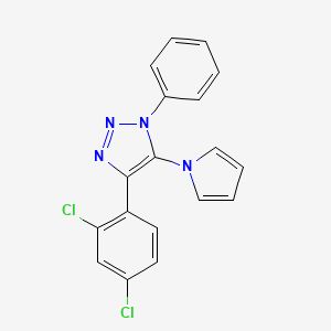 4-(2,4-dichlorophenyl)-1-phenyl-5-(1H-pyrrol-1-yl)-1H-1,2,3-triazole