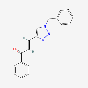 molecular formula C18H15N3O B6463130 (2E)-3-(1-benzyl-1H-1,2,3-triazol-4-yl)-1-phenylprop-2-en-1-one CAS No. 2549133-37-9