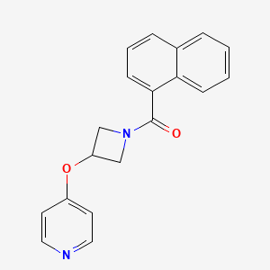 4-{[1-(naphthalene-1-carbonyl)azetidin-3-yl]oxy}pyridine