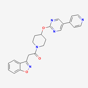 2-(1,2-benzoxazol-3-yl)-1-(4-{[5-(pyridin-4-yl)pyrimidin-2-yl]oxy}piperidin-1-yl)ethan-1-one
