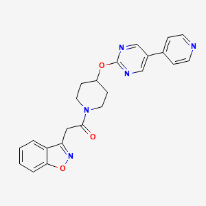 molecular formula C23H21N5O3 B6463187 2-(1,2-benzoxazol-3-yl)-1-(4-{[5-(pyridin-4-yl)pyrimidin-2-yl]oxy}piperidin-1-yl)ethan-1-one CAS No. 2548981-33-3