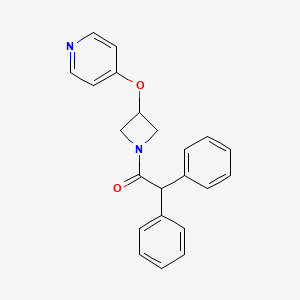 molecular formula C22H20N2O2 B6463228 2,2-diphenyl-1-[3-(pyridin-4-yloxy)azetidin-1-yl]ethan-1-one CAS No. 2548997-11-9