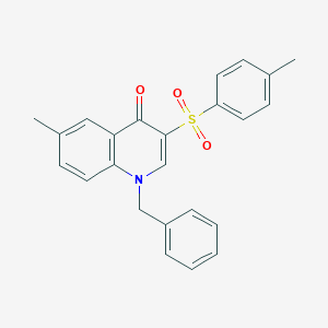 molecular formula C24H21NO3S B6463239 1-benzyl-6-methyl-3-(4-methylbenzenesulfonyl)-1,4-dihydroquinolin-4-one CAS No. 2549056-47-3