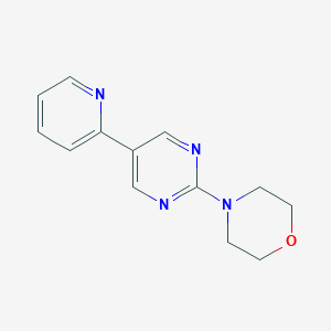 molecular formula C13H14N4O B6463356 4-[5-(pyridin-2-yl)pyrimidin-2-yl]morpholine CAS No. 2640945-57-7