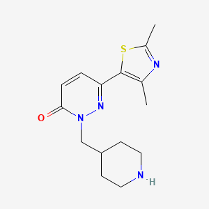 6-(2,4-dimethyl-1,3-thiazol-5-yl)-2-[(piperidin-4-yl)methyl]-2,3-dihydropyridazin-3-one