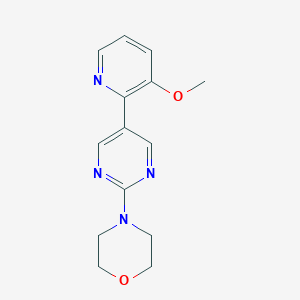 4-[5-(3-methoxypyridin-2-yl)pyrimidin-2-yl]morpholine