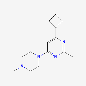 4-cyclobutyl-2-methyl-6-(4-methylpiperazin-1-yl)pyrimidine