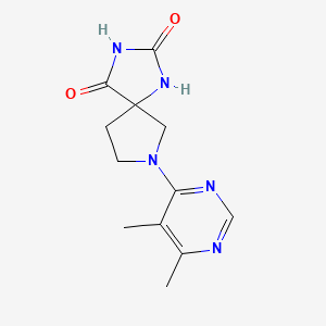 7-(5,6-dimethylpyrimidin-4-yl)-1,3,7-triazaspiro[4.4]nonane-2,4-dione