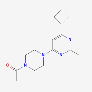 1-[4-(6-cyclobutyl-2-methylpyrimidin-4-yl)piperazin-1-yl]ethan-1-one