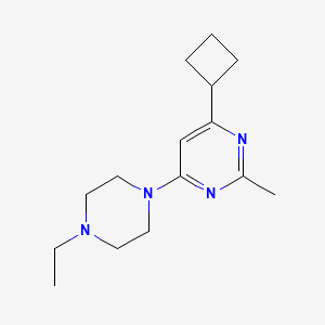 4-cyclobutyl-6-(4-ethylpiperazin-1-yl)-2-methylpyrimidine