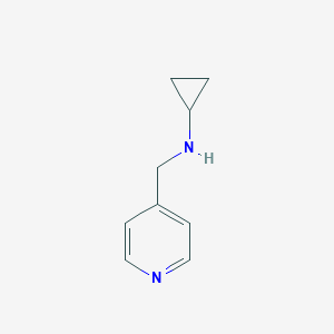 molecular formula C9H12N2 B064645 环丙基-吡啶-4-基甲胺 CAS No. 193153-60-5