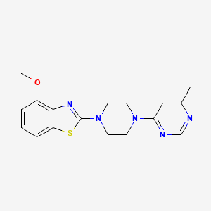 4-methoxy-2-[4-(6-methylpyrimidin-4-yl)piperazin-1-yl]-1,3-benzothiazole