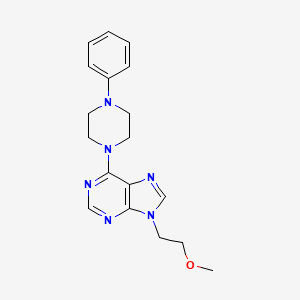 9-(2-methoxyethyl)-6-(4-phenylpiperazin-1-yl)-9H-purine