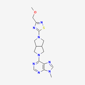 6-{5-[3-(methoxymethyl)-1,2,4-thiadiazol-5-yl]-octahydropyrrolo[3,4-c]pyrrol-2-yl}-9-methyl-9H-purine