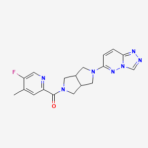 5-fluoro-4-methyl-2-(5-{[1,2,4]triazolo[4,3-b]pyridazin-6-yl}-octahydropyrrolo[3,4-c]pyrrole-2-carbonyl)pyridine