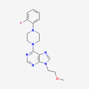 6-[4-(2-fluorophenyl)piperazin-1-yl]-9-(2-methoxyethyl)-9H-purine