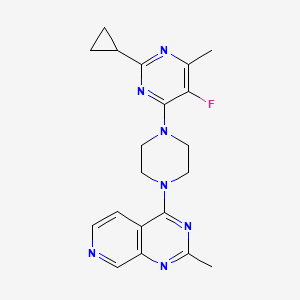 2-cyclopropyl-5-fluoro-4-methyl-6-(4-{2-methylpyrido[3,4-d]pyrimidin-4-yl}piperazin-1-yl)pyrimidine