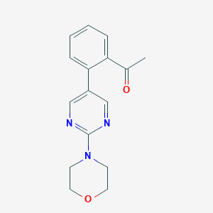 1-{2-[2-(morpholin-4-yl)pyrimidin-5-yl]phenyl}ethan-1-one