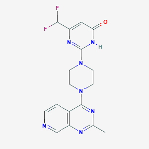 6-(difluoromethyl)-2-(4-{2-methylpyrido[3,4-d]pyrimidin-4-yl}piperazin-1-yl)-3,4-dihydropyrimidin-4-one