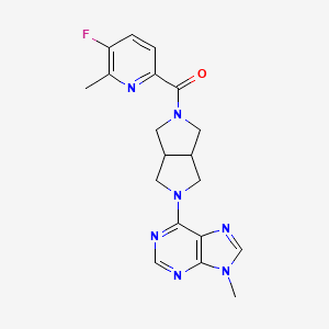 6-[5-(5-fluoro-6-methylpyridine-2-carbonyl)-octahydropyrrolo[3,4-c]pyrrol-2-yl]-9-methyl-9H-purine