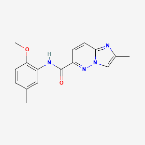 N-(2-methoxy-5-methylphenyl)-2-methylimidazo[1,2-b]pyridazine-6-carboxamide