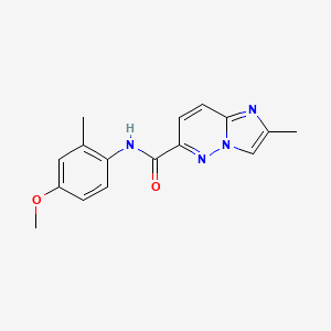 N-(4-methoxy-2-methylphenyl)-2-methylimidazo[1,2-b]pyridazine-6-carboxamide