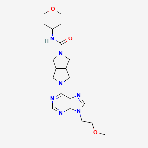 5-[9-(2-methoxyethyl)-9H-purin-6-yl]-N-(oxan-4-yl)-octahydropyrrolo[3,4-c]pyrrole-2-carboxamide