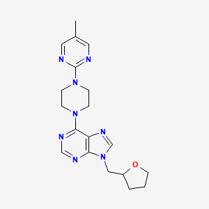 6-[4-(5-methylpyrimidin-2-yl)piperazin-1-yl]-9-[(oxolan-2-yl)methyl]-9H-purine