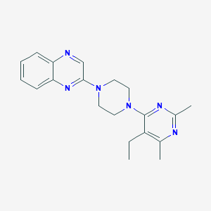 2-[4-(5-ethyl-2,6-dimethylpyrimidin-4-yl)piperazin-1-yl]quinoxaline