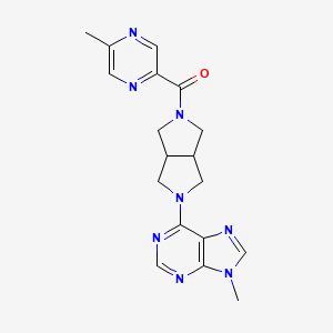 9-methyl-6-[5-(5-methylpyrazine-2-carbonyl)-octahydropyrrolo[3,4-c]pyrrol-2-yl]-9H-purine