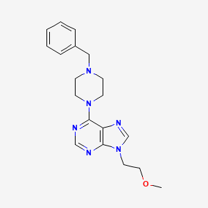 6-(4-benzylpiperazin-1-yl)-9-(2-methoxyethyl)-9H-purine